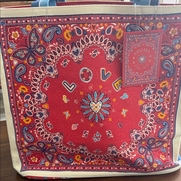 NWT Brighton Bandana Print Tote Bag - Picture 6 of 6